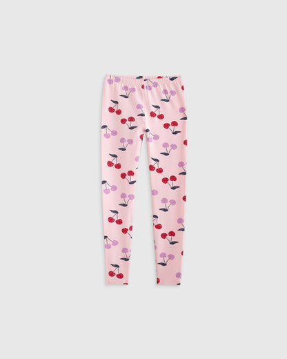 Organic Cotton Leggings 4-Pack - 12 / Poppy Floral/Lilac Unicorn