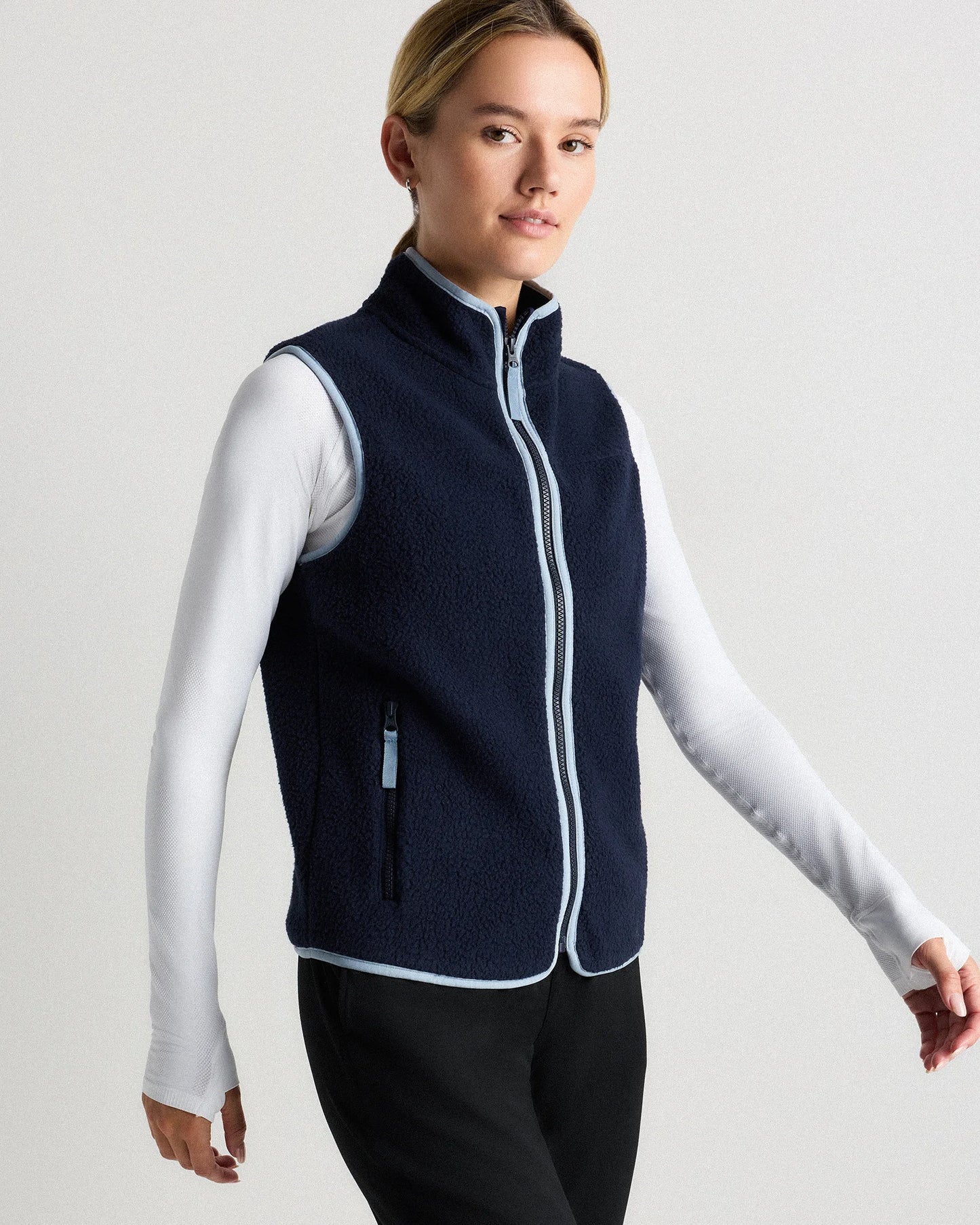 Sherpa Full-Zip Vest - XS / Black