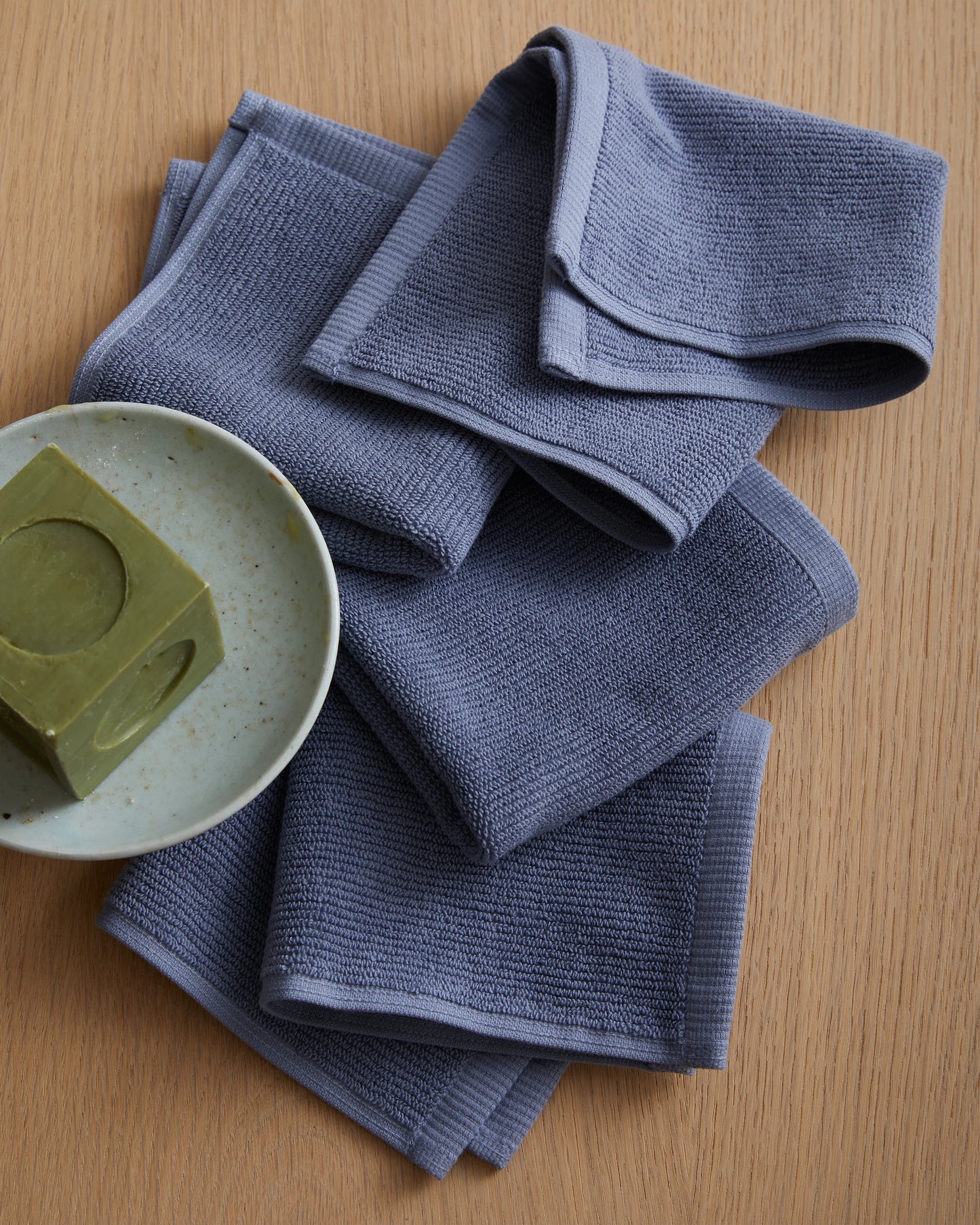 Turkish Ribbed Quick Dry Bath Sheet Bundle - One Size / Mineral