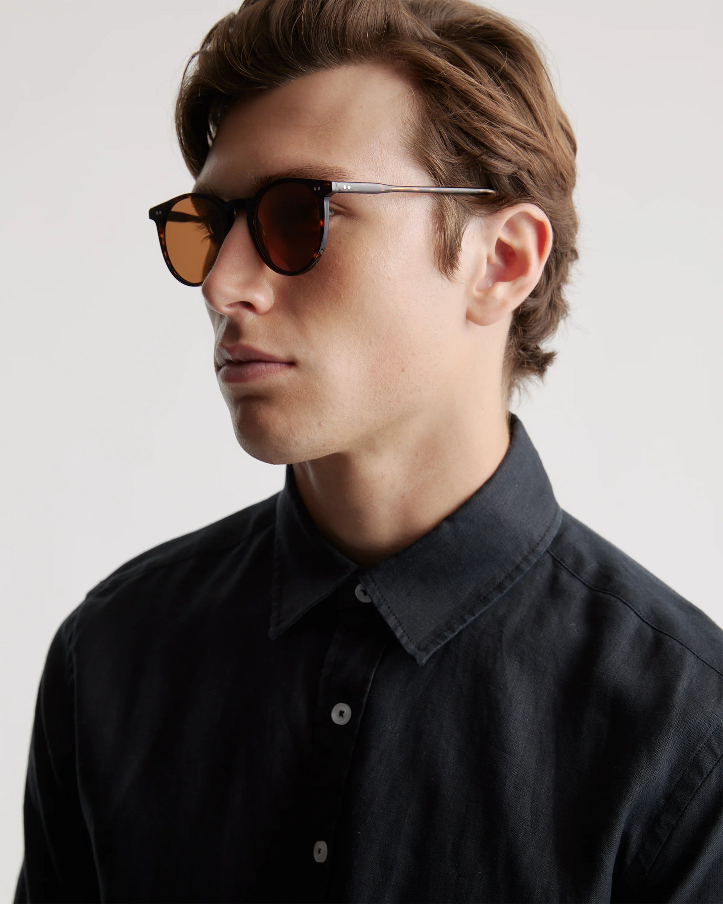 Noah Polarized Acetate Sunglasses - Standard / Tortoise with Brown lens