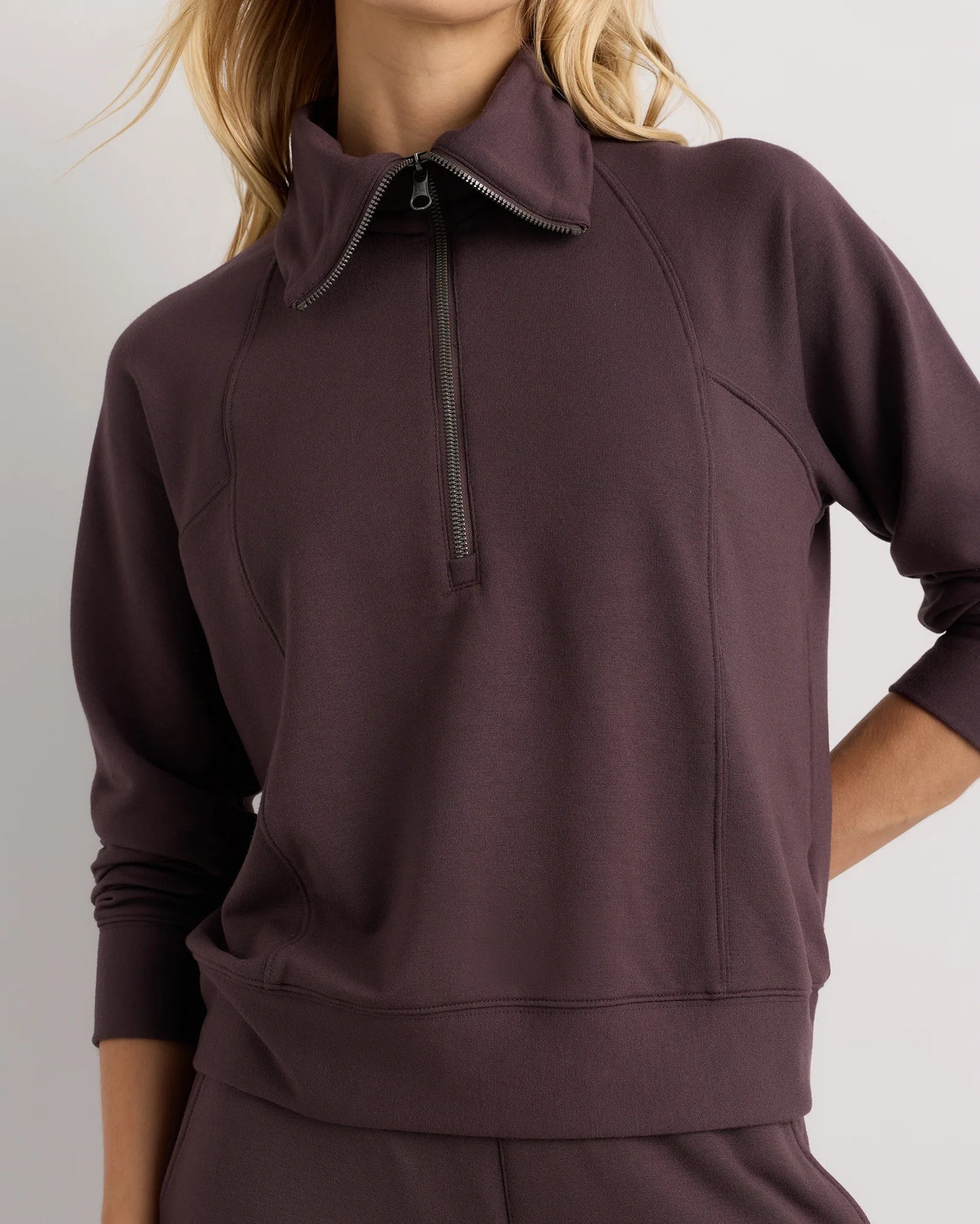 SuperSoft Fleece Half Zip - XS / Dried Fig