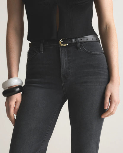 Bella Stretch Straight Jeans - 24 / Twilight Blue Fray