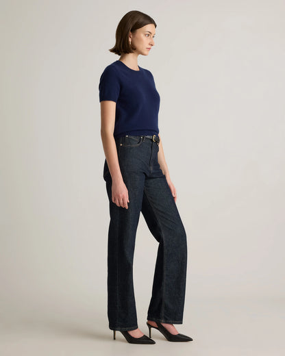 Mongolian Cashmere Tee - XS / Pale Custard Yellow