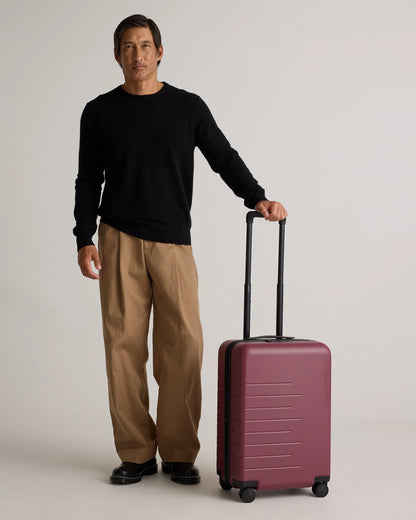 Expandable Carry-On Suitcase - One Size / Dark Green
