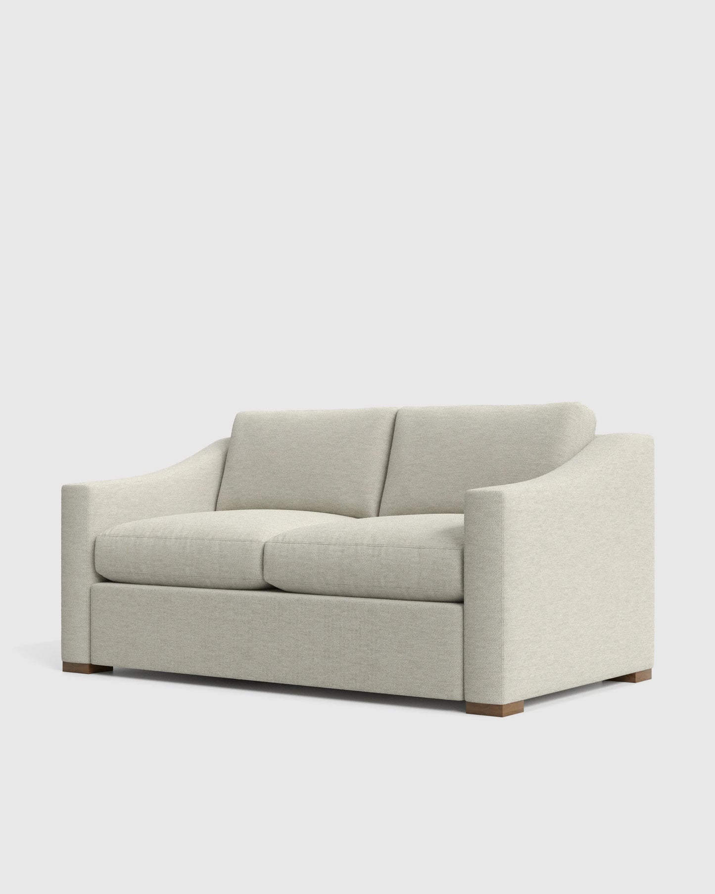 Hollis Slope Arm Sofa in Performance Basketweave - 72" / Flax