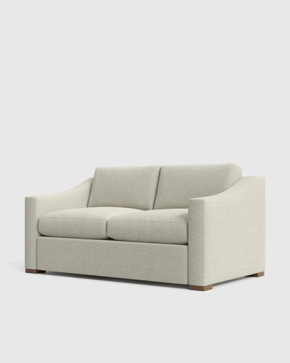 Hollis Slope Arm Sofa in Performance Basketweave - 72" / Flax