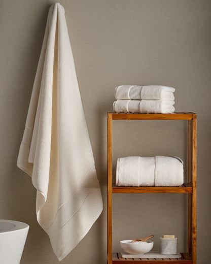Classic Organic Turkish Cotton Bath Sheet Bundle (4 pieces) - One Size / White