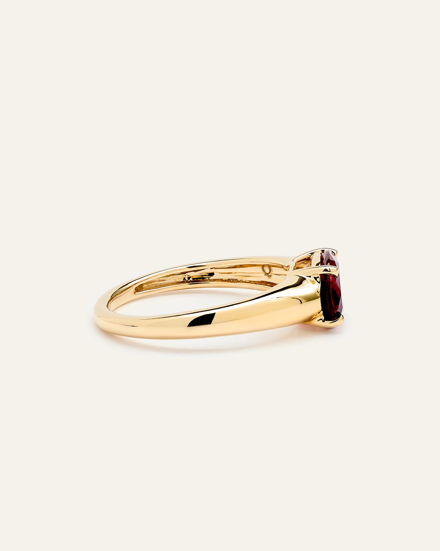 14K Gold Gemstone Vintage Inspired Ring - 4 / Yellow Gold