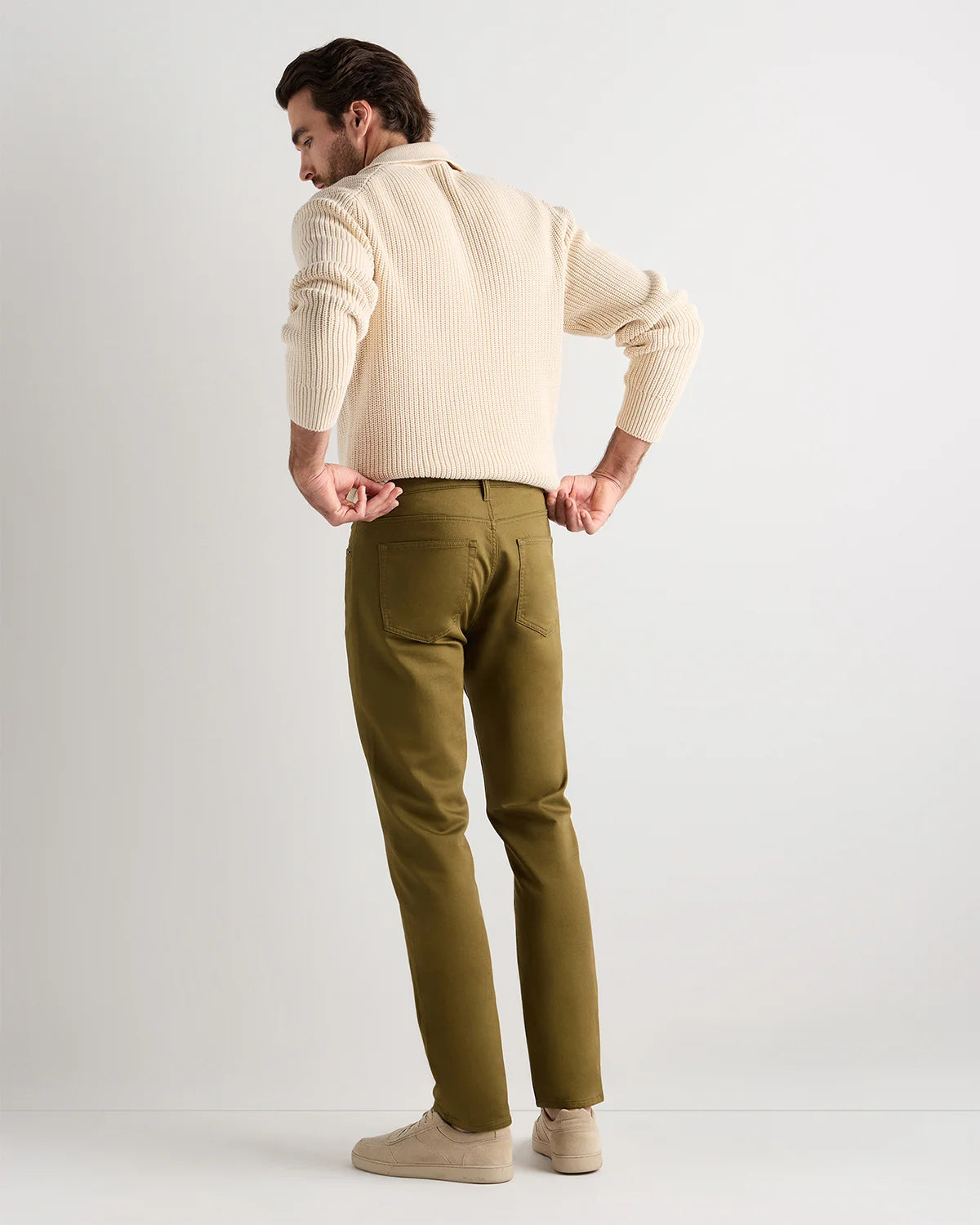 Comfort Stretch Traveler 5-Pocket Pants - Straight - 28X30 / Military Olive