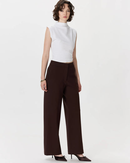 Ultra-Stretch Ponte Trouser - 0 / Navy