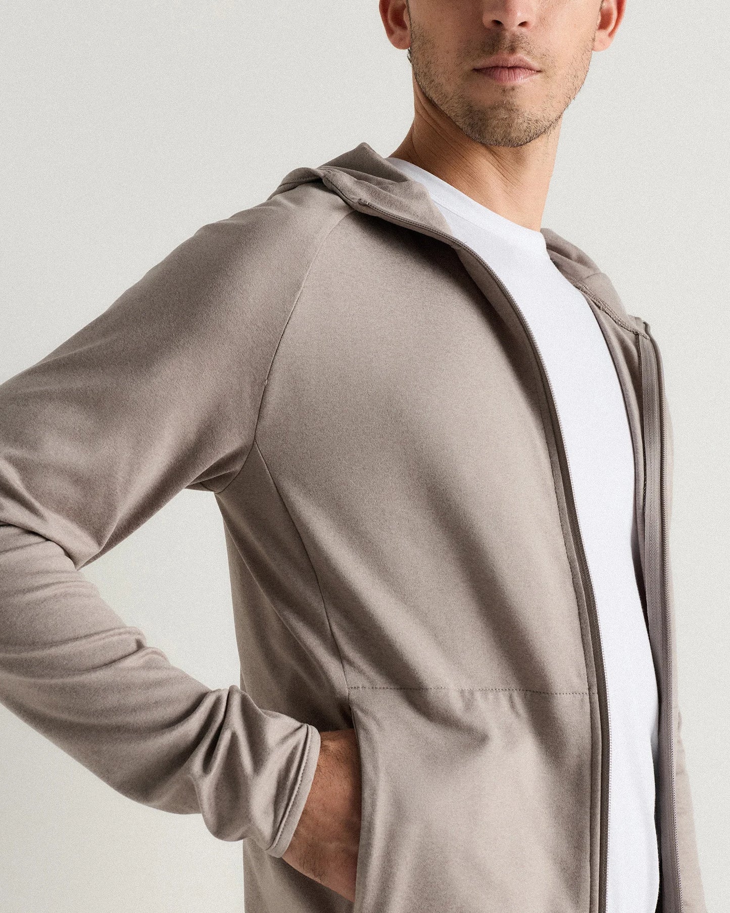 Flowknit Performance Zip Hoodie - S / Heather Grey