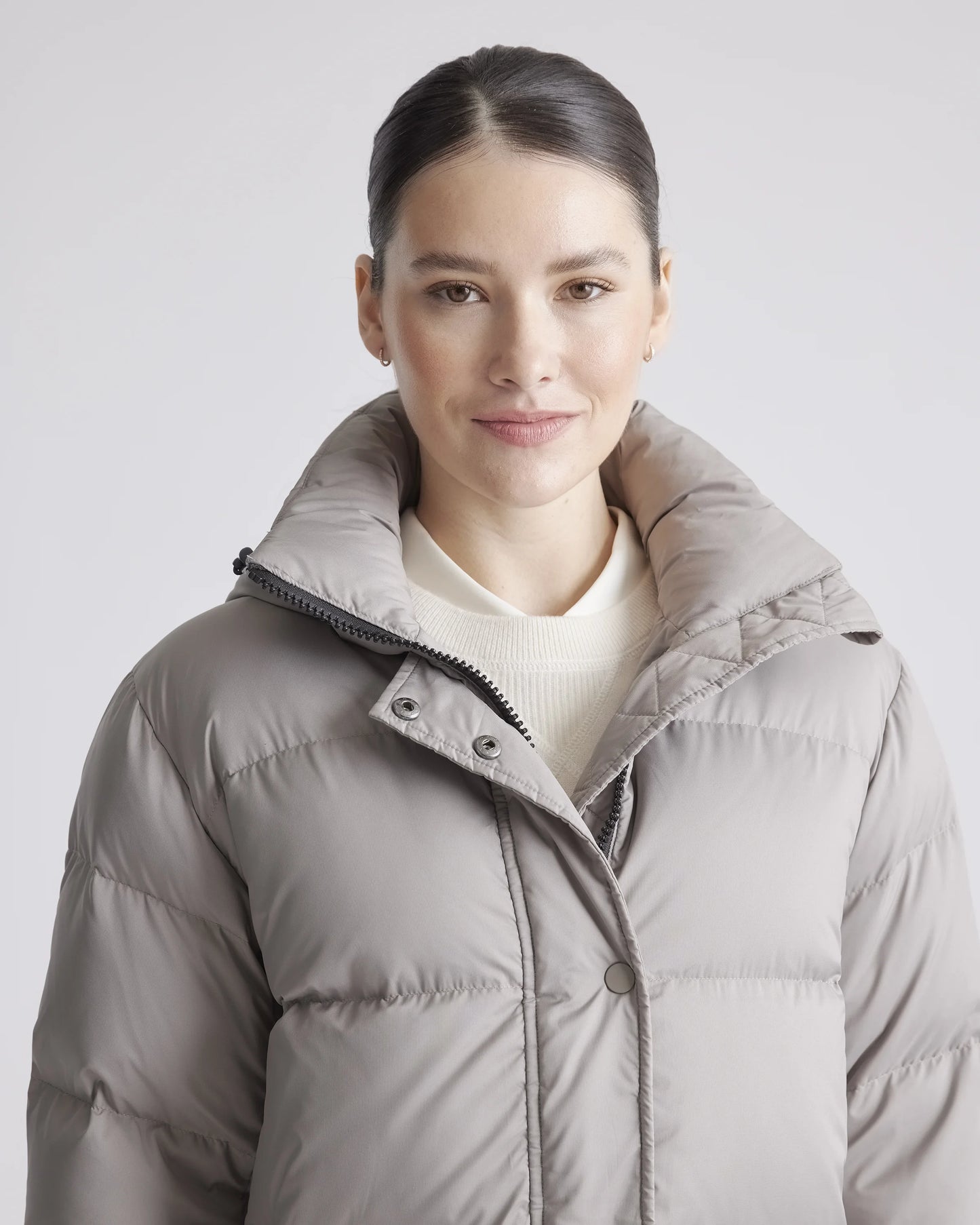 Responsible Down Long Puffer Jacket - XS / Black