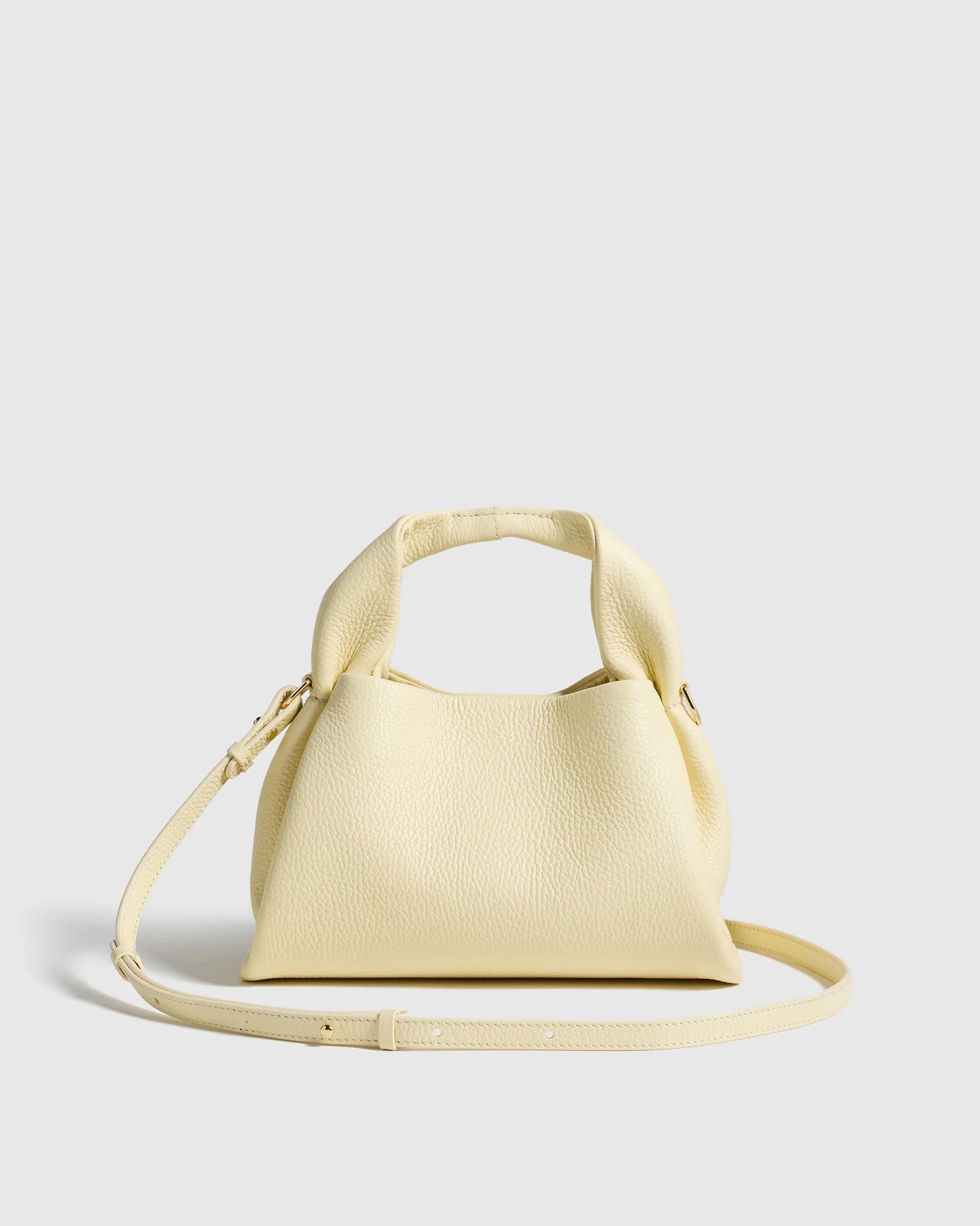 Italian Leather Trapeze Crossbody - One Size / Moonstone Blue