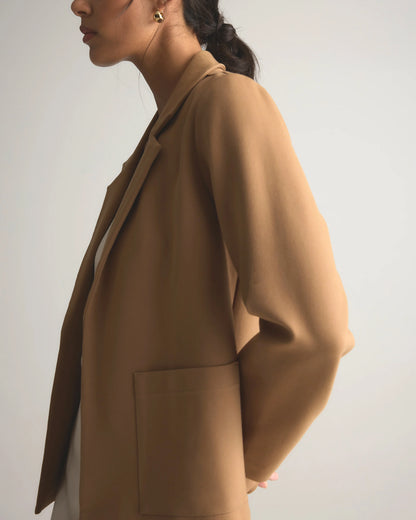 Ultra-Stretch Ponte Open Blazer - XS / Black
