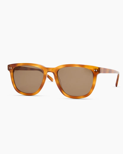 Athens Polarized Acetate Sunglasses - One Size / Clear Brown with Brown lens