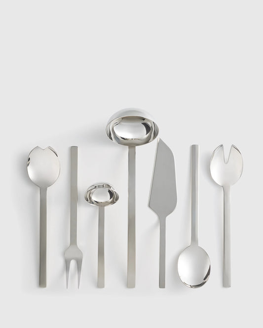 Stile 7-Pc Serving Utensil Set by Mepra - One Size / Polished Stainless Steel