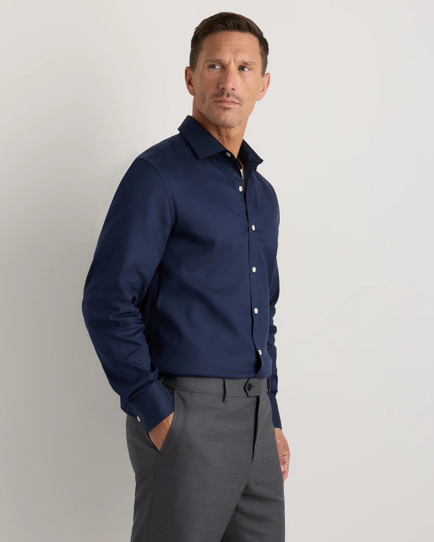 Comfortflex Performance Dress Shirt - S / Blue Stripe