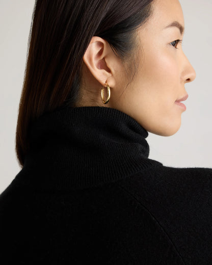 Mongolian Cashmere Turtleneck Sweater Dress - XS / Moss