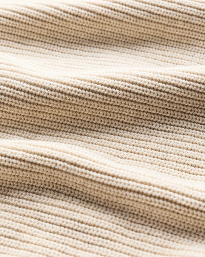 100% Organic Cotton Ribbed Polo Sweater - XS / Mid Heather Grey