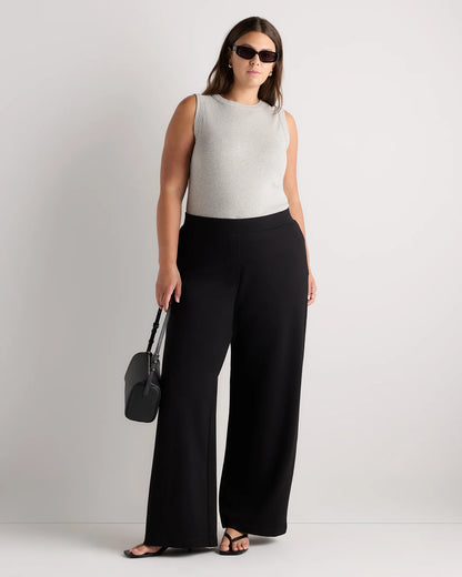 Organic Cotton Micro-Rib Cutaway Tank - 1X / Black