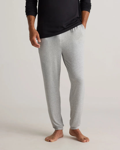 Bamboo Jersey Lounge Jogger - S / Heather Grey