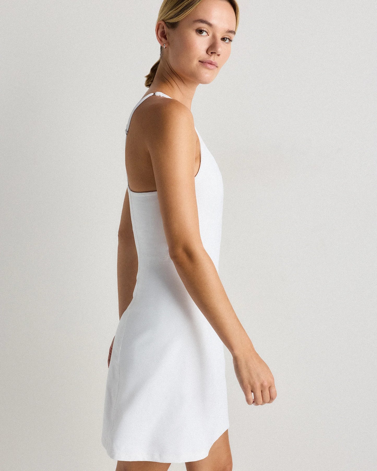 Power-Up Square Neck Dress - XS / Black