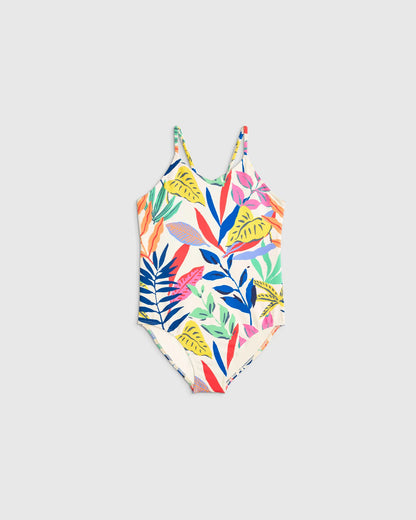 One-Piece Swimsuit - 2T / Wavy Fish