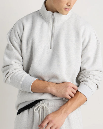 Everyday Fleece Quarter-Zip Sweatshirt - S / Coastal Sage