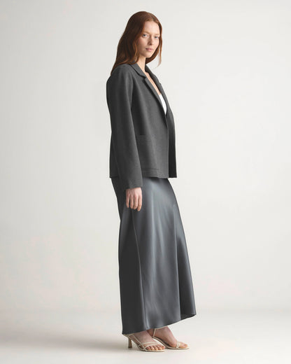 Ultra-Stretch Ponte Open Blazer - XS / Black
