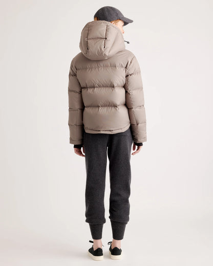 Responsible Down Cropped Puffer Jacket - XS / Shiny Black