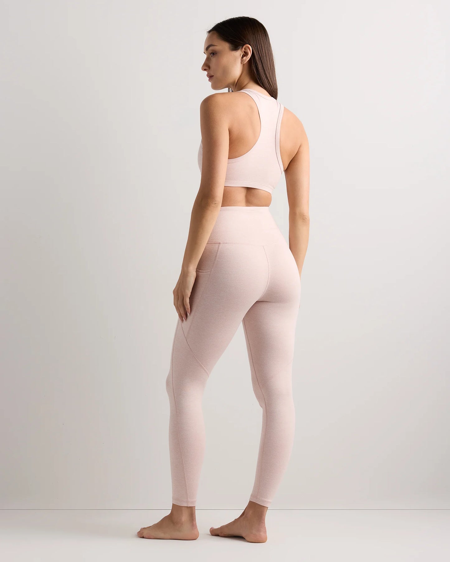 Ultra-Soft High-Rise Pocket Legging - XS / Heather Espresso