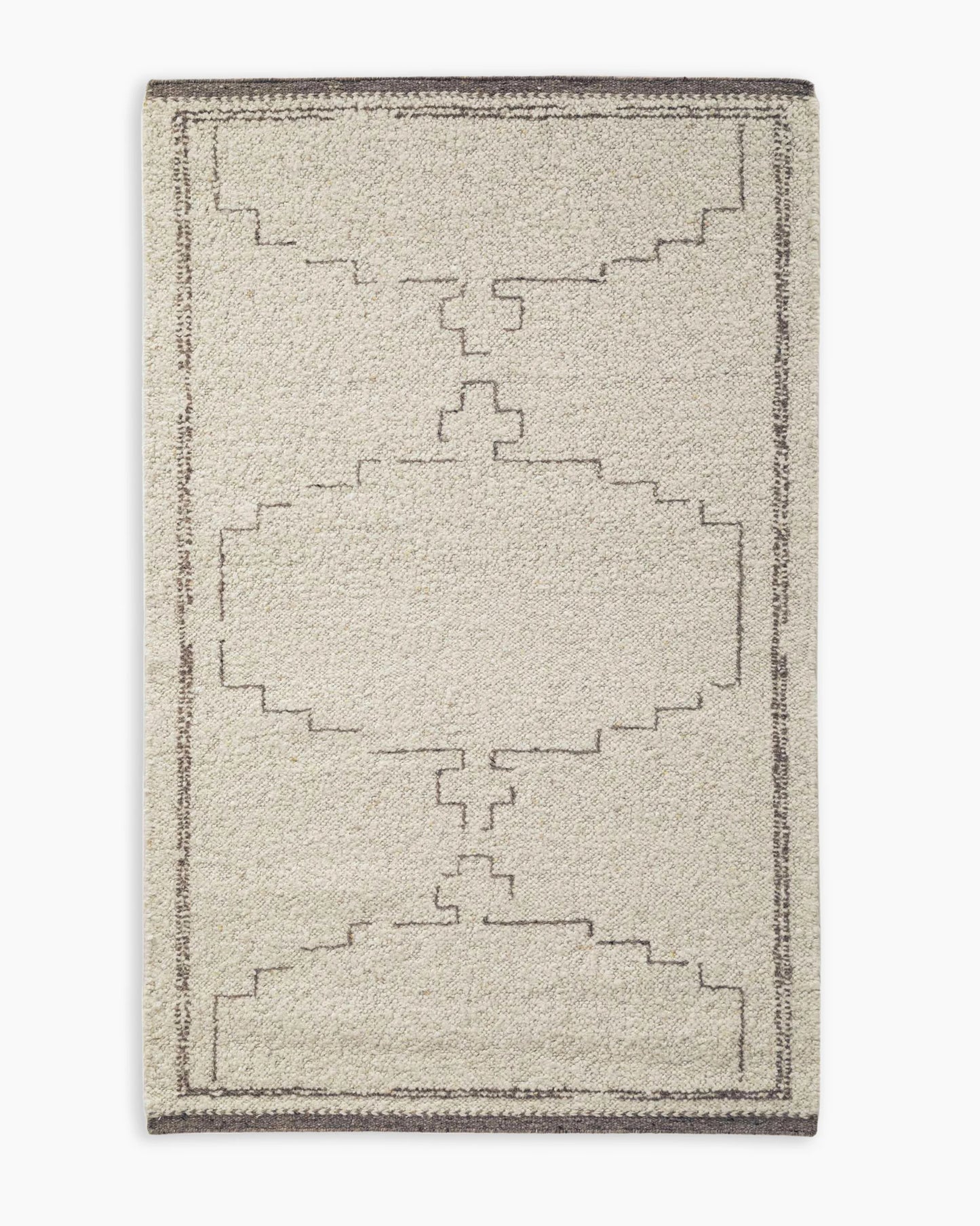 Saira Hand-Loomed Wool Rug - 5' x 8' / Charcoal