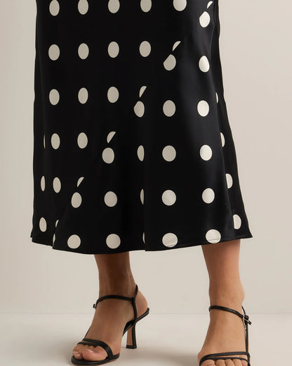 100% Washable Silk Strapless Midi Dress - XS / Hot Fudge