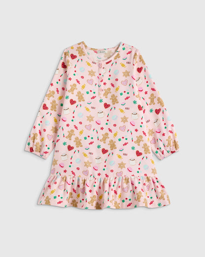 Holiday Flannel Nightgown - 12 / Sweet Treats
