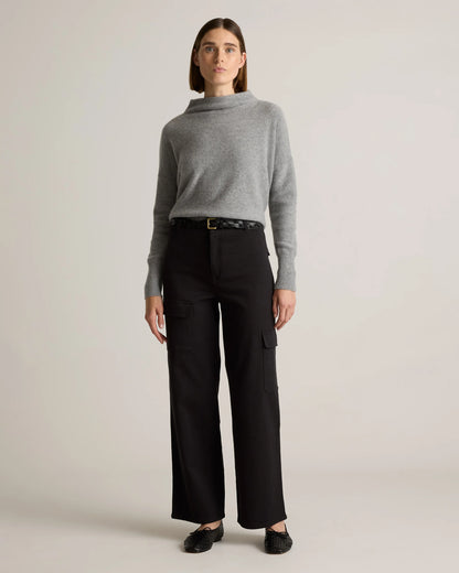Organic Stretch Cotton Twill Cargo Pants - 0 / Light Khaki