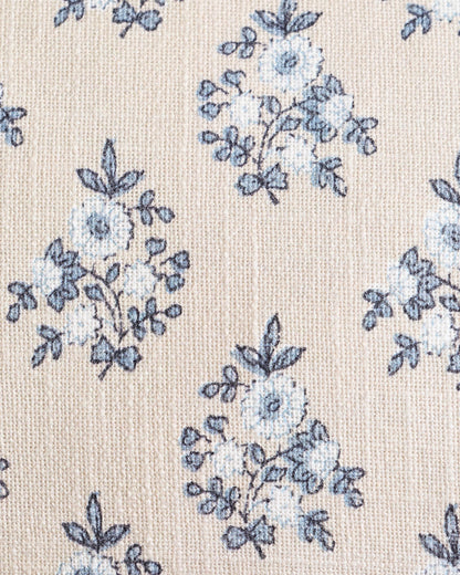 Piped Block Print Cotton Pillow Cover (Set of 2) - 12x20 / Natural