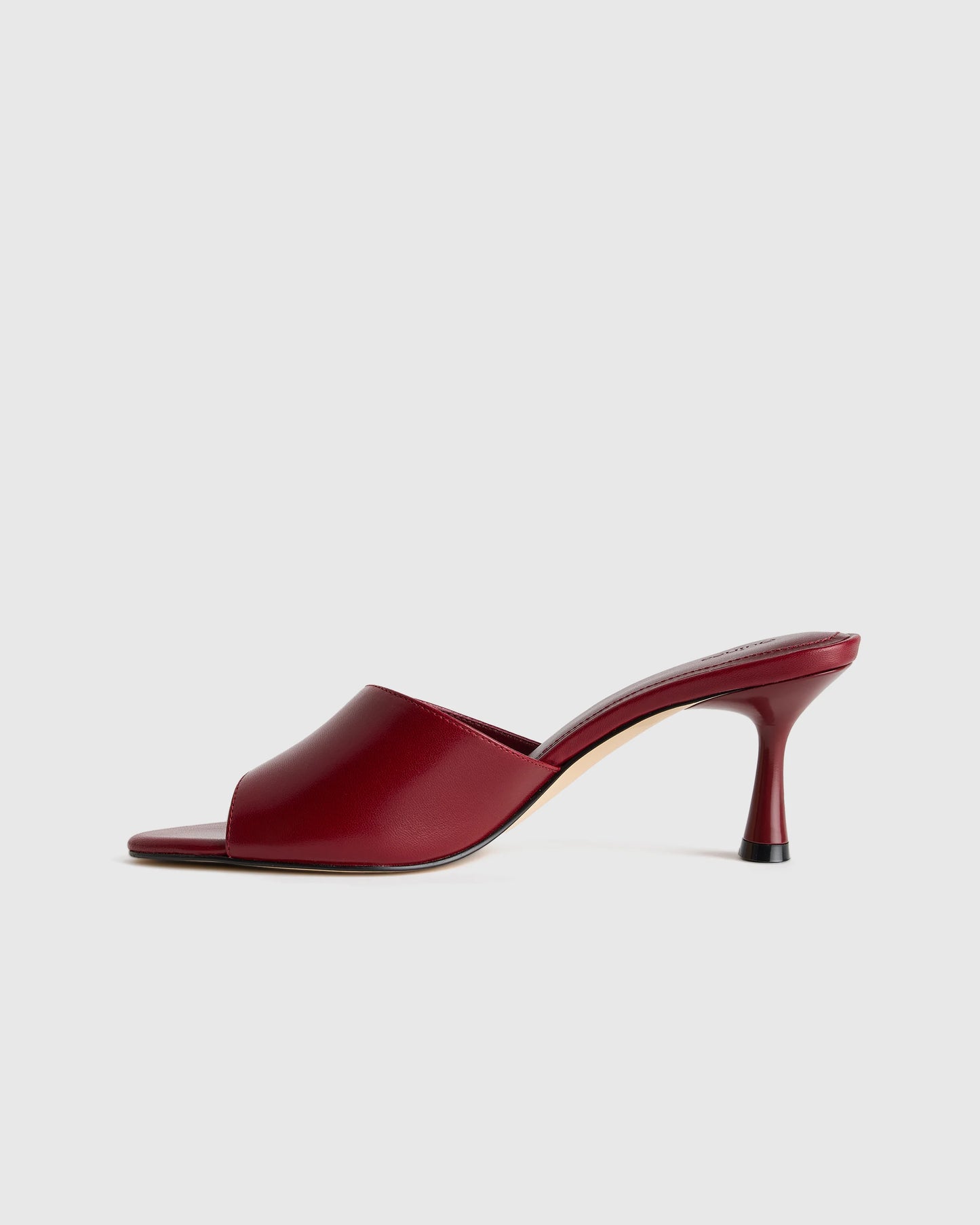 Italian Leather 65mm Stiletto Mule - 5 / Black