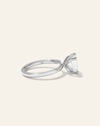 Lab Grown Diamond Princess Comfort Fit Engagement Ring - 2ct - 4 / Yellow Gold