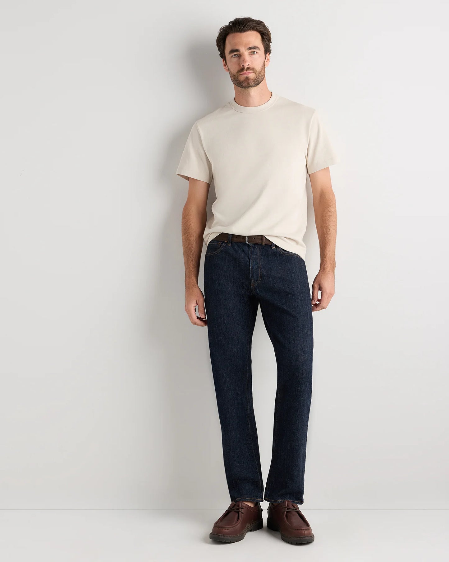 100% Organic Cotton Heavyweight Tee - XS / Natural
