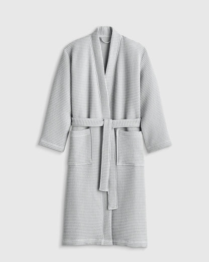 Organic Turkish Waffle Robe - XS / White
