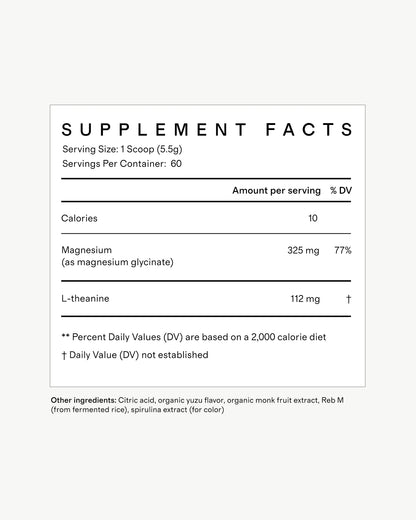 Magnesium Glycinate Plus - One Size / Yuzu