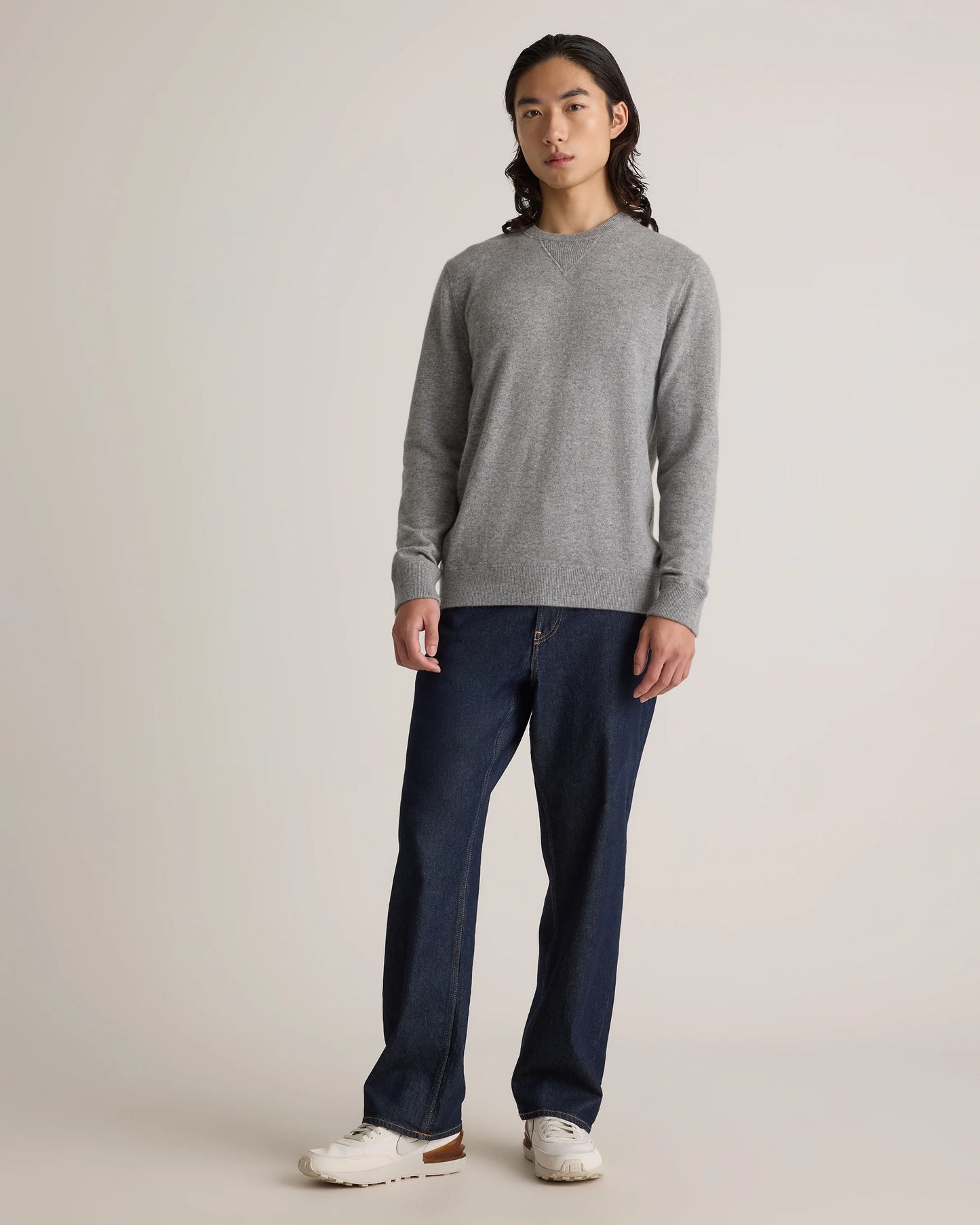 Mongolian Cashmere Sweatshirt - S / Black