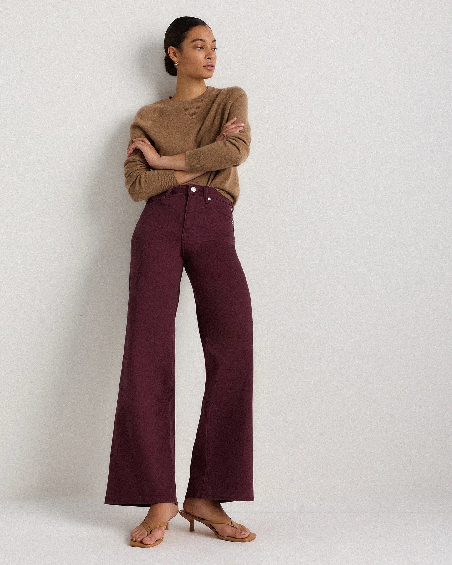 Bella Stretch Wide Leg Jeans - 24 / Frosted Blue
