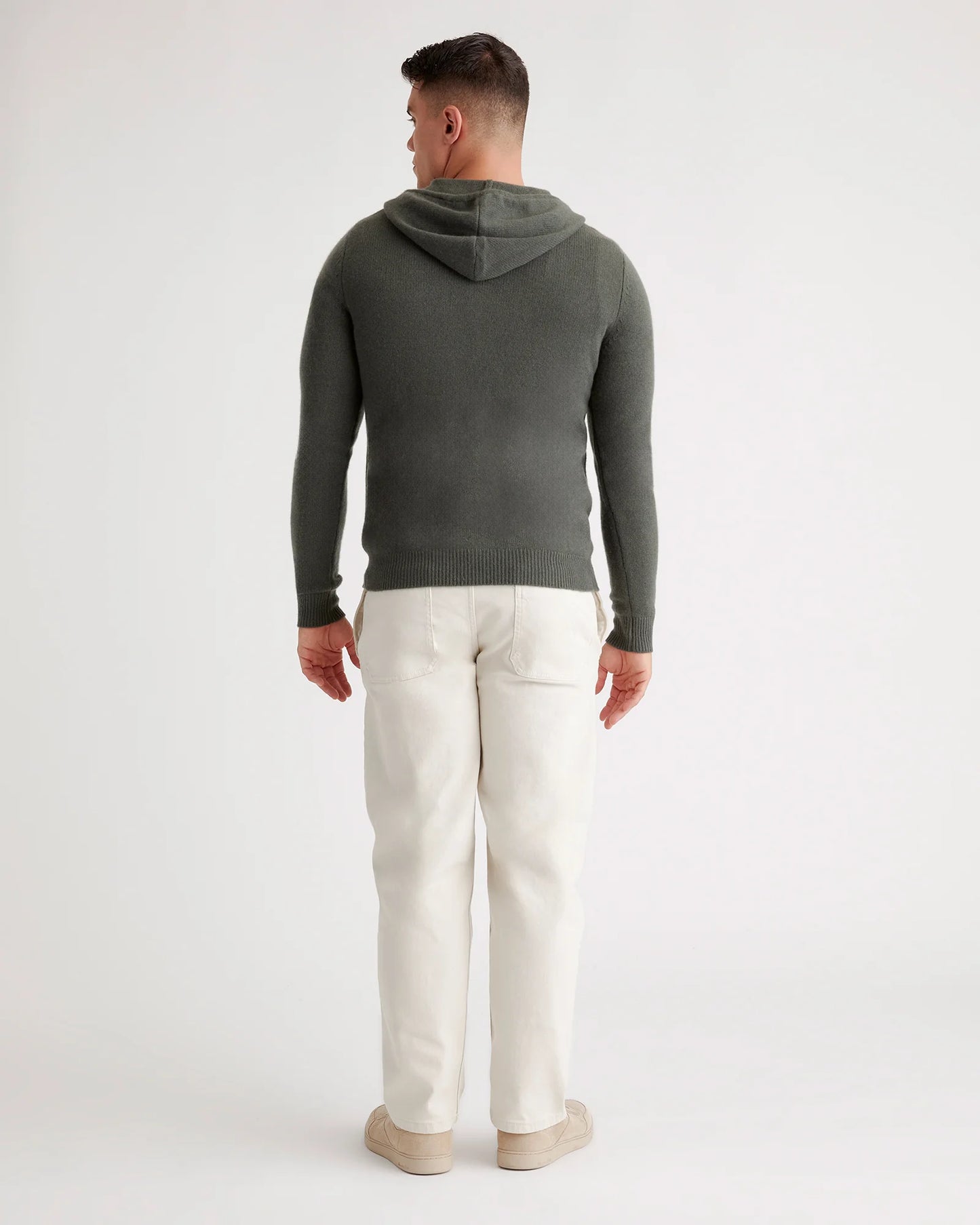 Mongolian Cashmere Full-Zip Hoodie - S / Teak