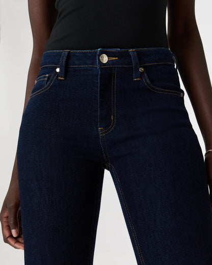 Luna Stretch Slim Straight Jeans - 24 / Black
