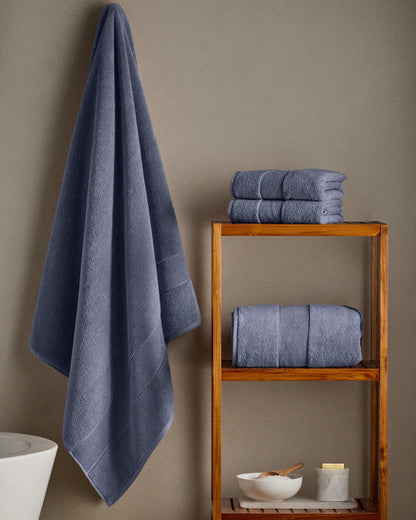 Classic Organic Turkish Cotton Bath Sheet Bundle (4 pieces) - One Size / White