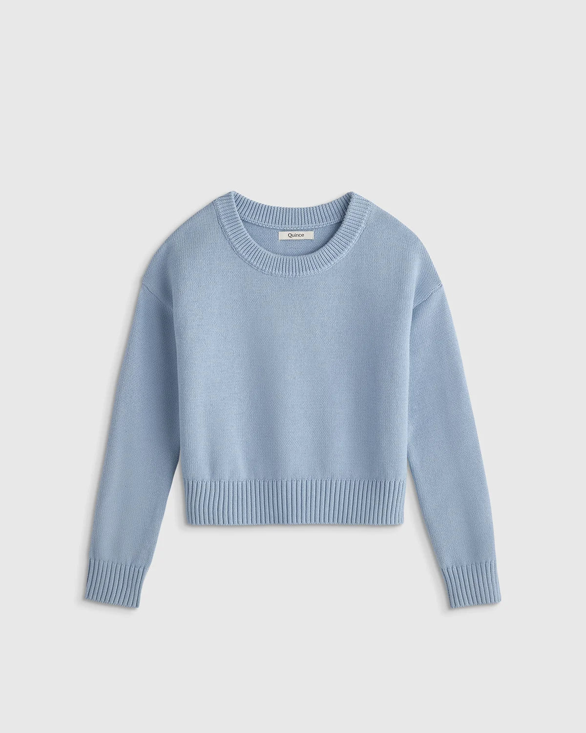 100% Organic Cotton Crewneck Sweater - 2T / Navy/White