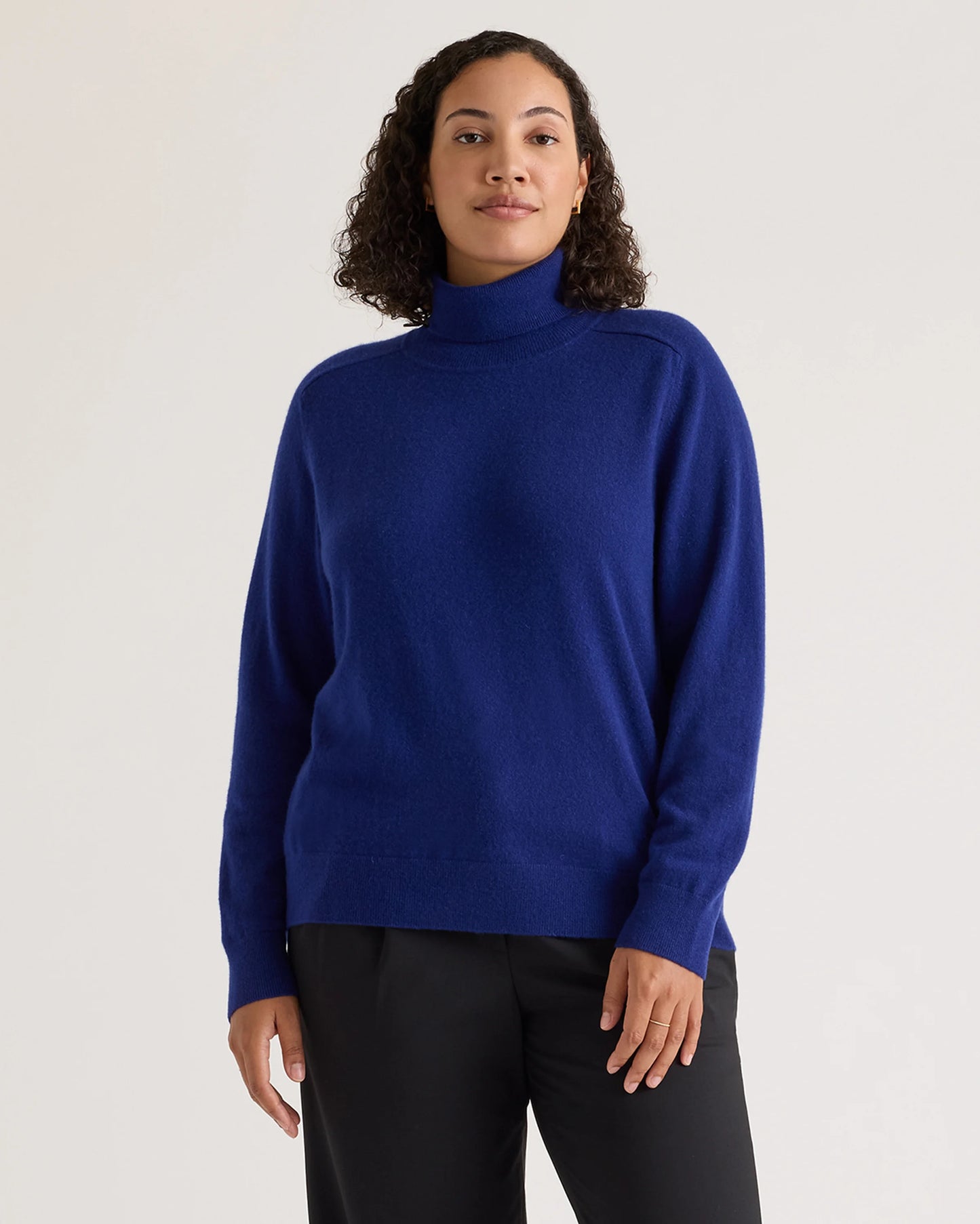 Mongolian Cashmere Turtleneck Sweater - XS / Heather Grey