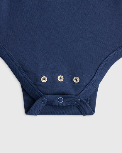 100% Organic Cotton Short Sleeve Bodysuit - 0-3M / Safari