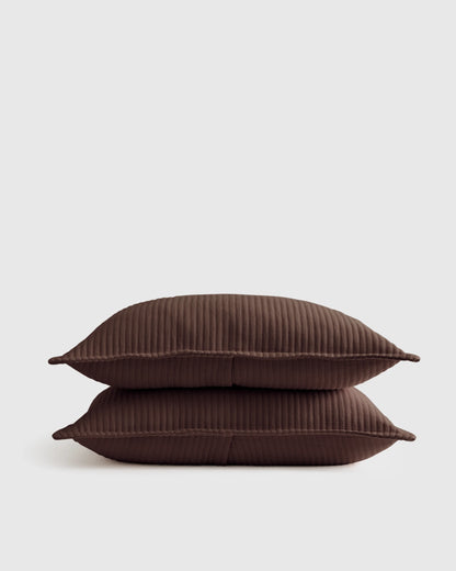 Organic Cotton Matelasse Sham Set - Standard / Dried Sage